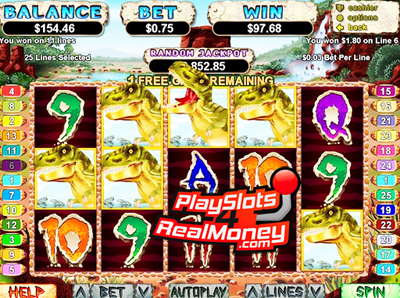 T-Rex Progressive Jackpot Slot Review &amp; Bonus | RTG Casinos