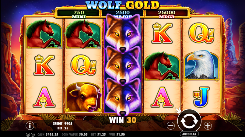 free konami slots casinow golden wolves