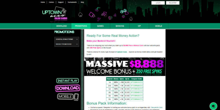 No Deposit Codes For Uptown Aces Uptown Aces Casino Review 🏆 No Deposit Bonus Codes