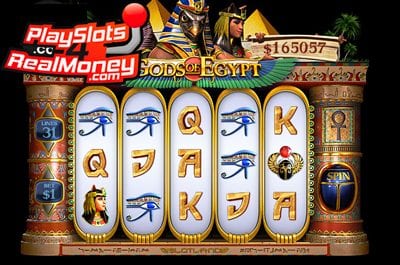 Gods of Egypt 3D Progressive Online Slots Review At Slotland Casino