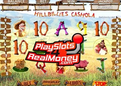 Hillbillies Cashola Video Slots Machine Review at RTG Casinos