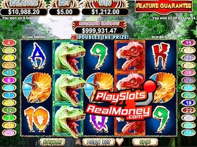 Megasaur Progressive Jackpot Slot Review & Bonus | | Real Time Gaming Casino