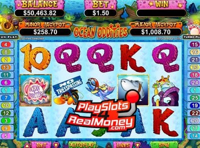 Ocean Oddities US Progressive Online Slot Machine Review At RTG Casinos