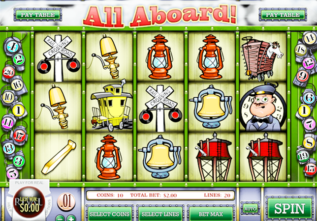 All aboard slot machine bonus