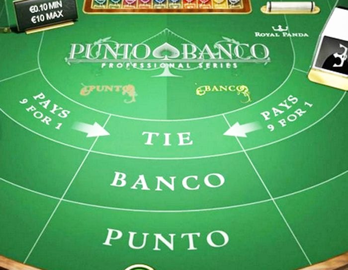 Punto Banco Baccarat