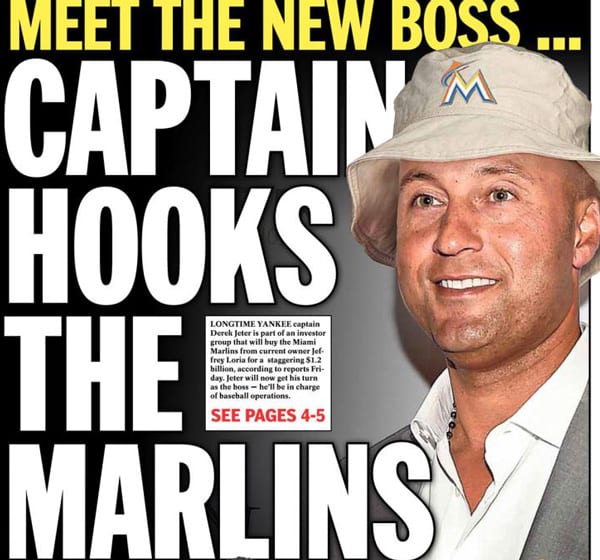 New Miami Marlins Boss Derek Jeter Finds It hard To Please Betting Fans