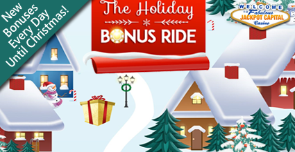 Jackpot Capital Casino Kicks Off The Free Spins Holiday Bonus Ride