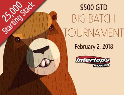 Enjoy Groundhog Day at Intertops Poker with 25,000 Chips