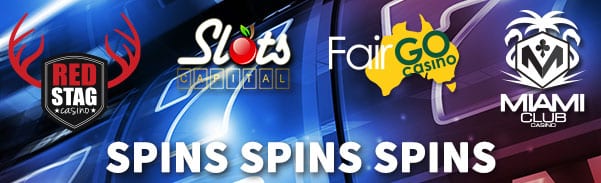 Weekly "Free Spins Spins Spins" No Deposit Casino Bonus Coupon Codes