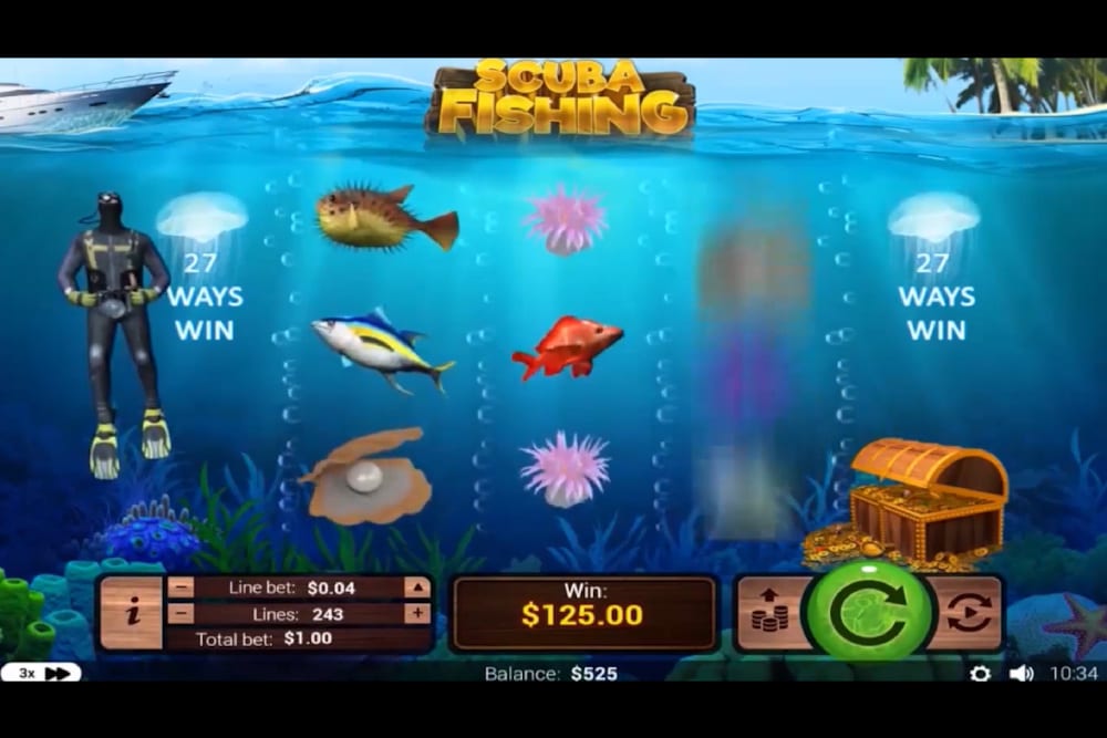 scuba fishing slots reviews