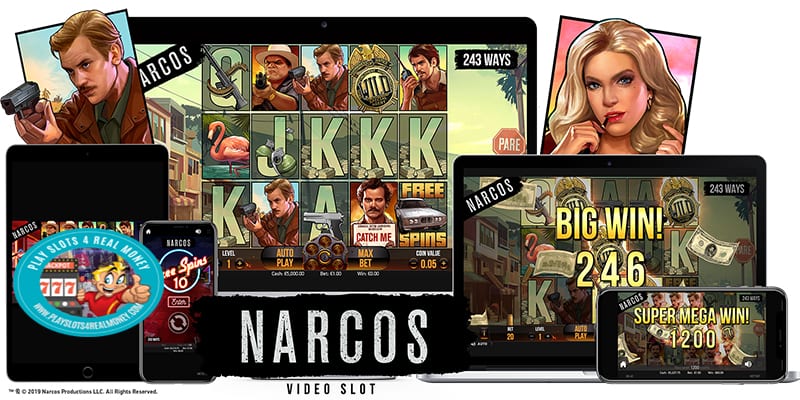 narcos video slot netent