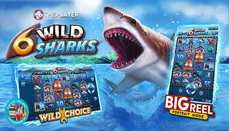 4ThePlayer Offers Shark Infested Waters In Their Latest Slots Release 6 Wild Sharks