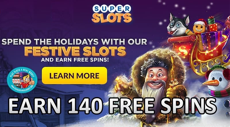 Unroll The Exuberance with 140 Free Spins At Super Slots Casino Before The 2021 New Year