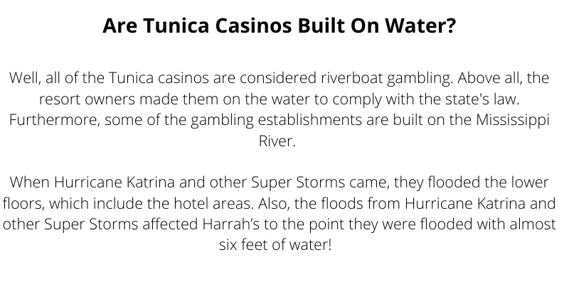 Are Tunica Casinos Built On Water