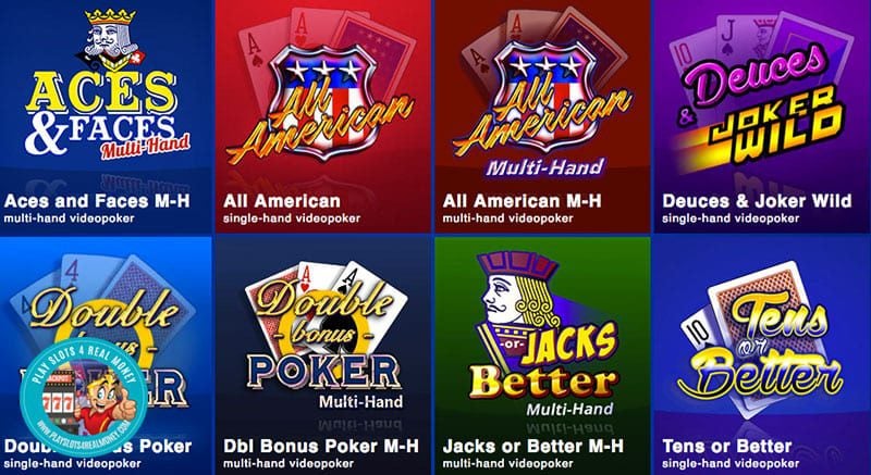 Video Poker Game Variations