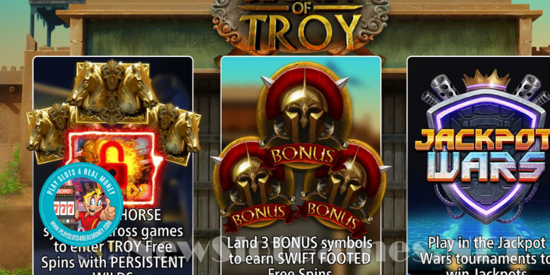 Secret of Troy Jackpot Wars Slot Machine Review SG Digital