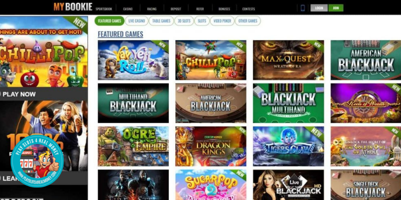 MyBookie Casino Games