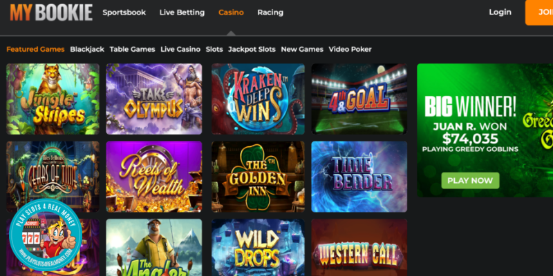 MyBookie Casino Slots Games