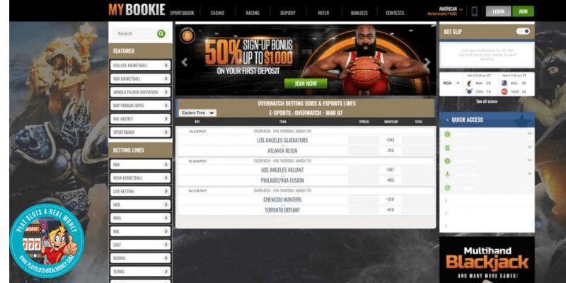 MyBookie Casino Sports Betting Odds