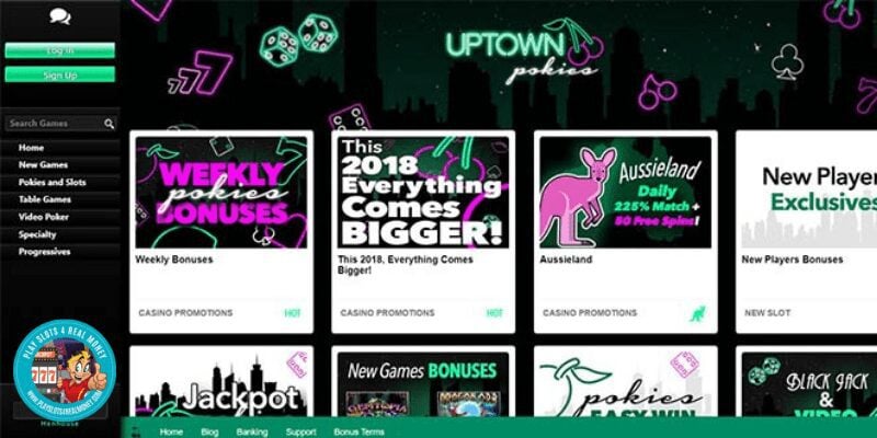 Uptown Pokies Casino Bonuses