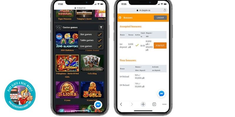 bspin io Mobile Casino