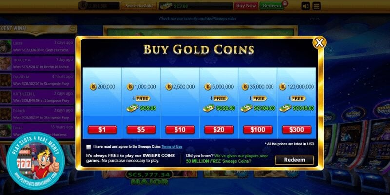 Buy Gold Coins Chumba Casino