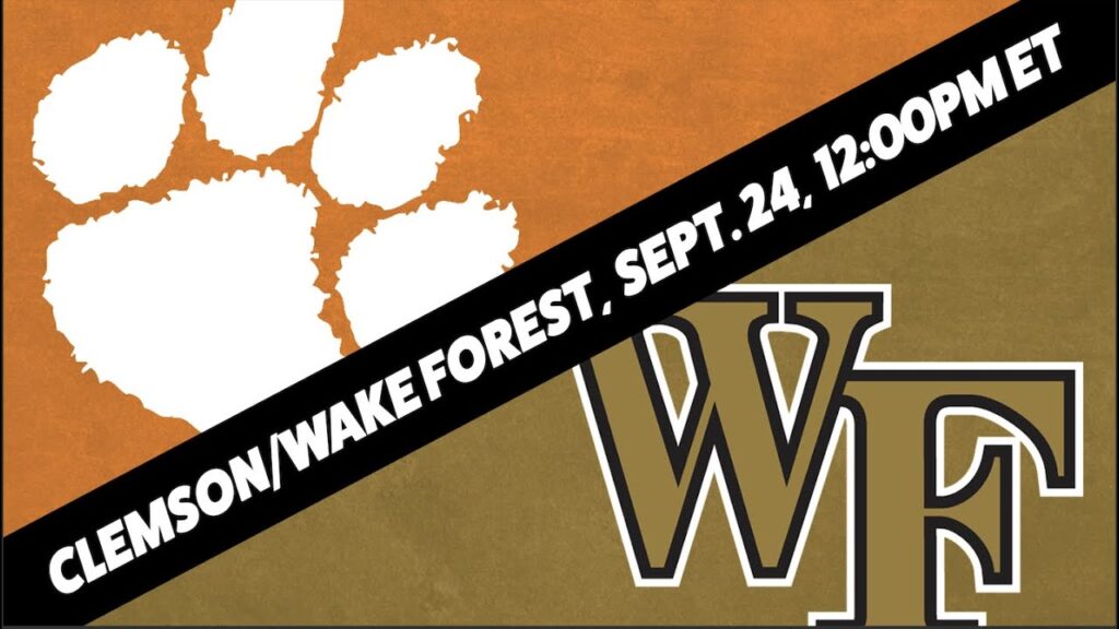 Clemson Tigers vs Wake Forest Demon Deacons Prediction, Odds & Picks 9/24/2022
