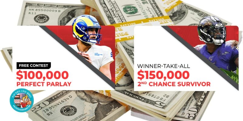 Enter to Win 150K in the NFL Contest's Perfect Parlay and Second Chance Survivor Contest