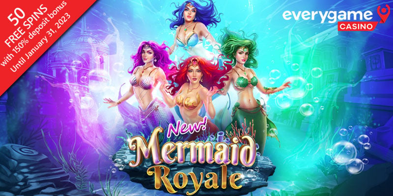 Get 50 Free Spins On Spinlogic’s Sexy New Mermaid Royale Slot