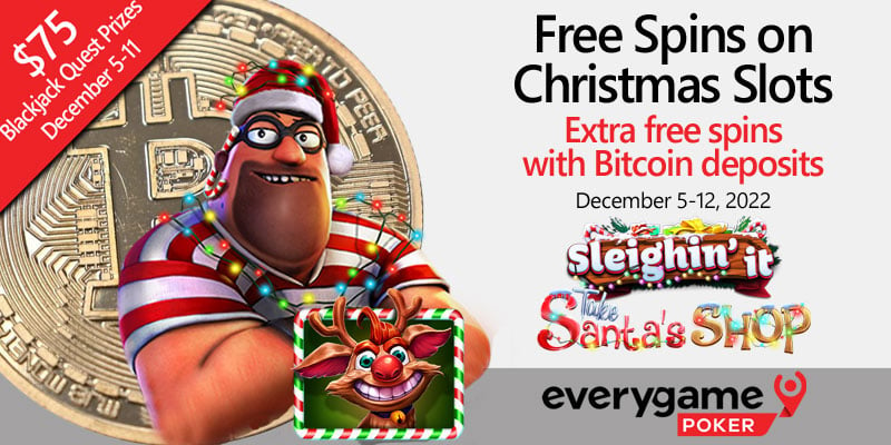 Free Spins On 2 Christmas Slot Games When You Deposit With Bitcoins