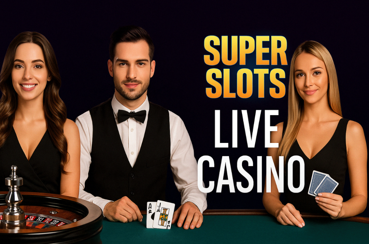 super slots live casino banner