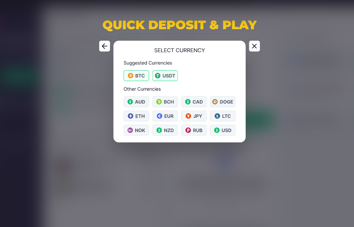 Bitstarz Banking Options